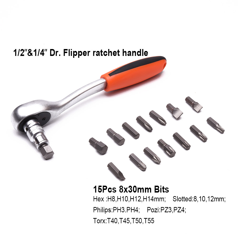 Harden 94 Pcs 1/2 " &1/4 "Dr. Socket set