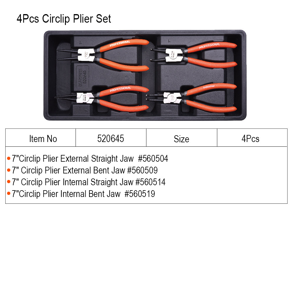 Harden 4pcs Circlip plier: