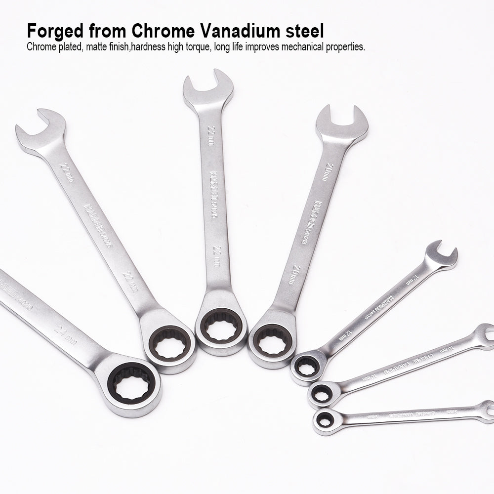 Harden 7pcs Fixed combination gear spanner set