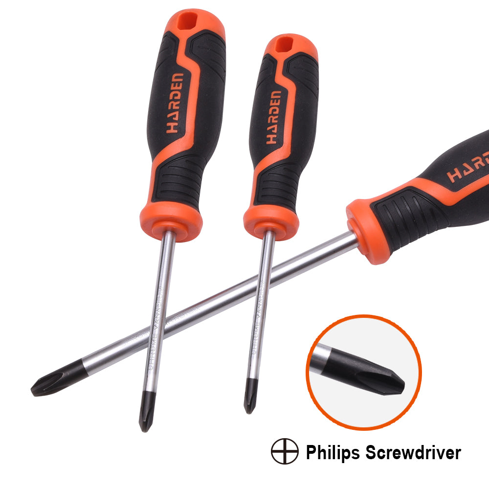 Harden Philips Screwdriver with Soft Handle PH0 x 75mm 550271