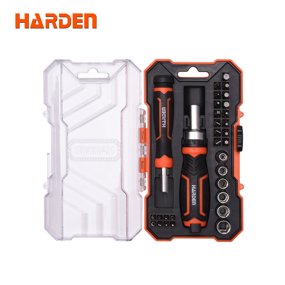 Harden 31Pcs Ratchet Screwdriver & Bits Set 550931