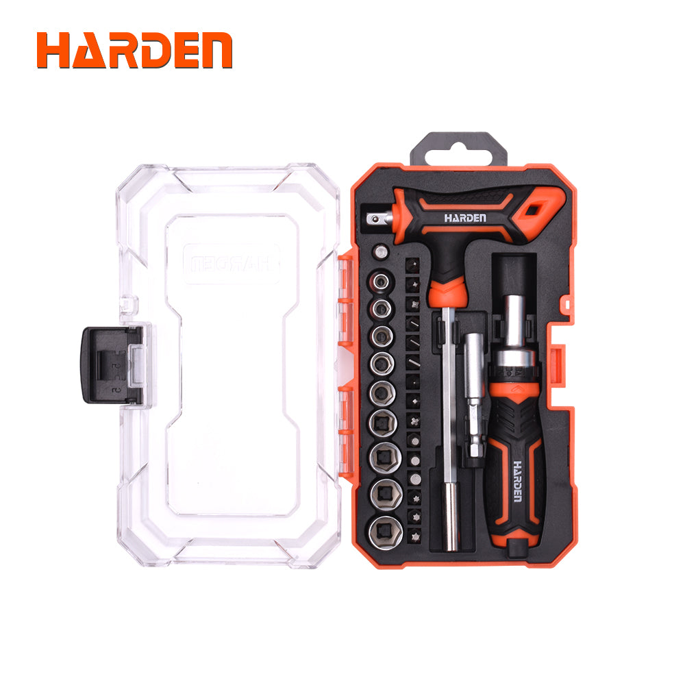 Harden 28Pcs Ratchet Screwdriver & Bits set 551028