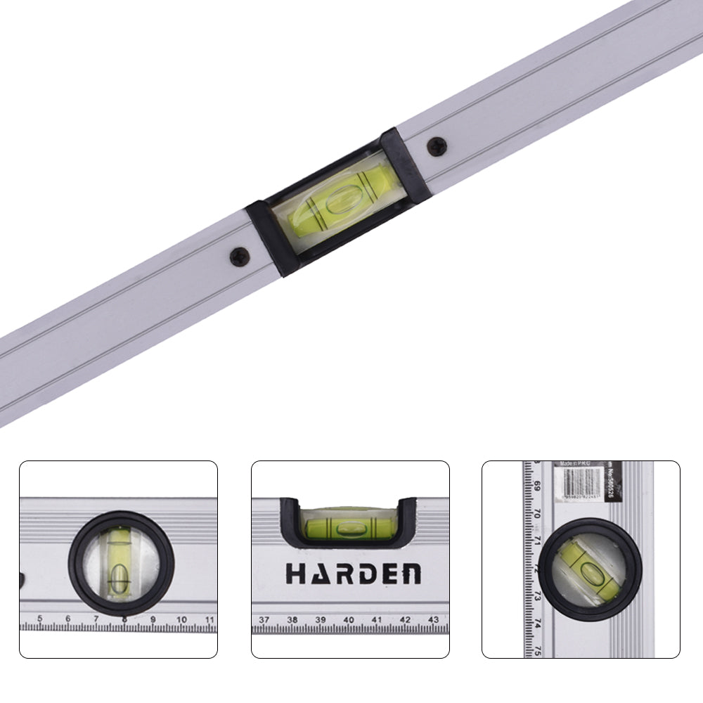 Harden Aluminium Three Vials Magnetic Level 12 580523