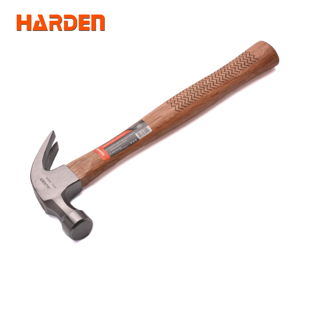 Harden Claw Hammer with Oak Wood 0.50kg/16oz