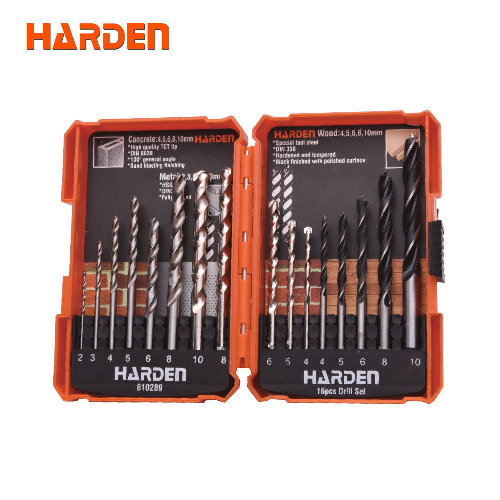 Harden 16pcs Drill bit Set