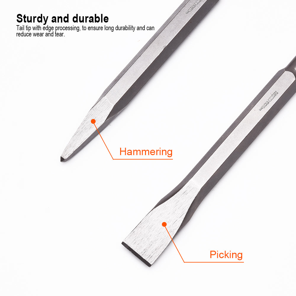 Harden 17X280X25mm Hex Flat Chisel 17 x 280mm