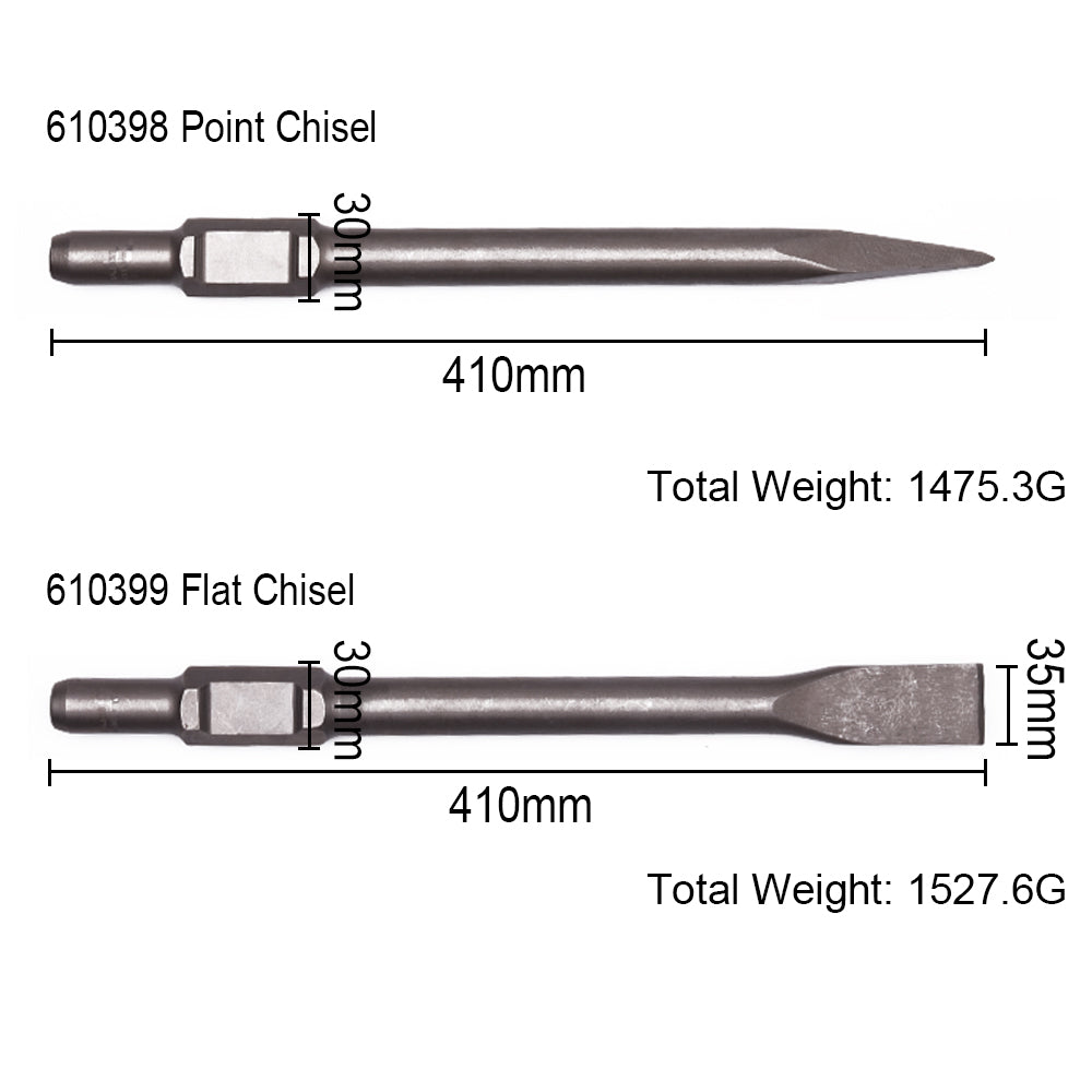 Harden 30X410mm Hex Point Chisel 610398