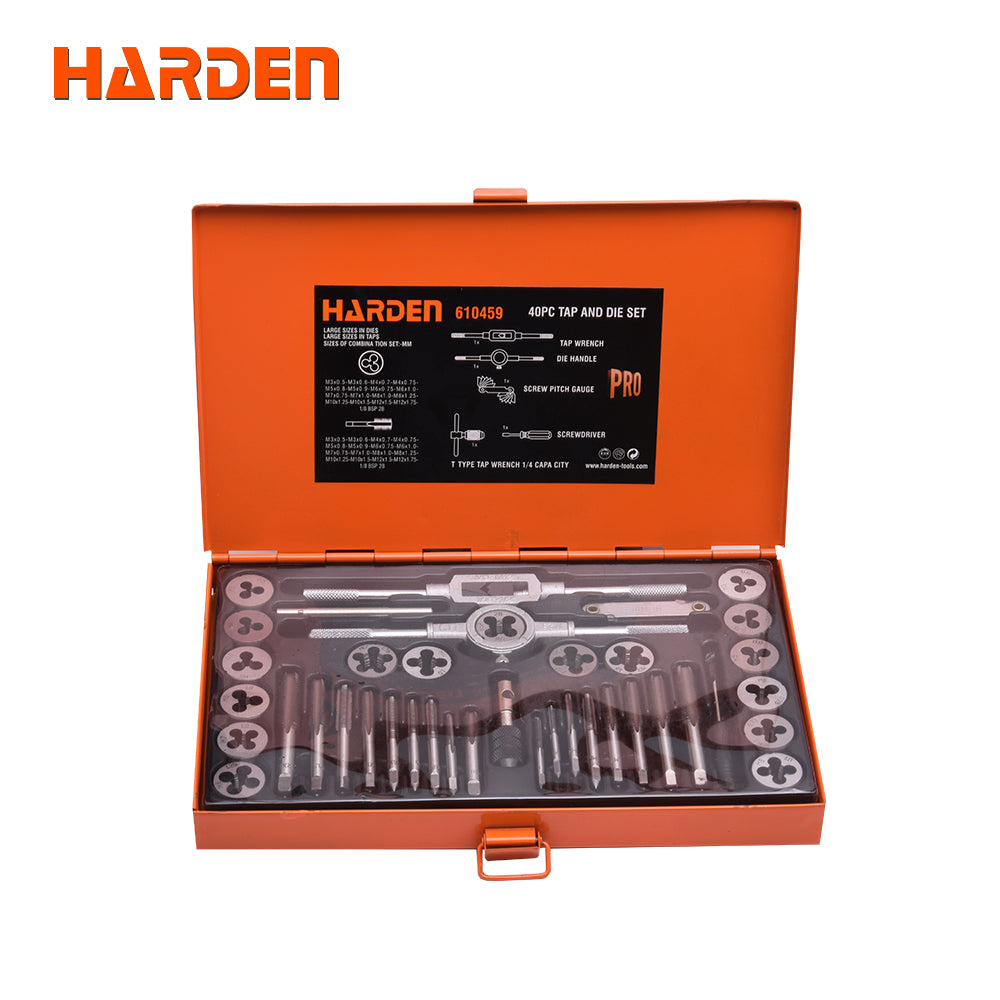 Harden 40pcs Tap and Die SetSize40PC