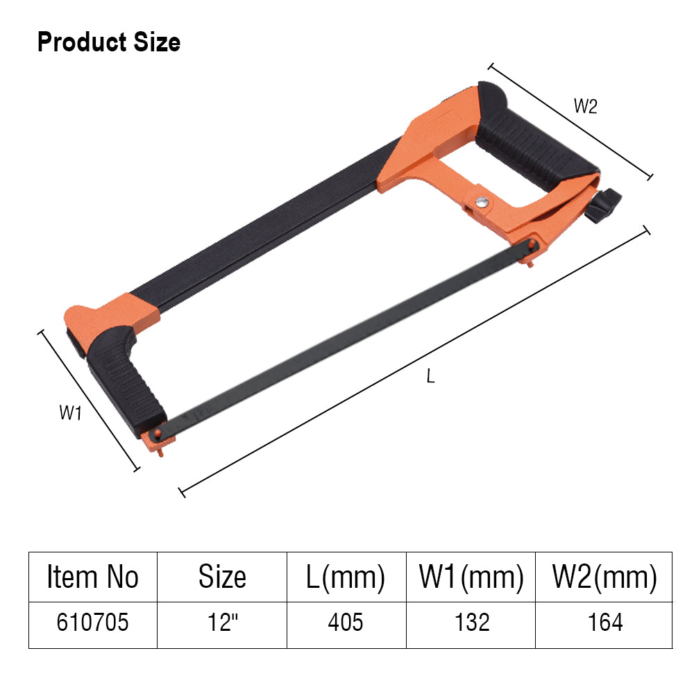 Harden Hacksaw Frame Aluminium Handle 12"