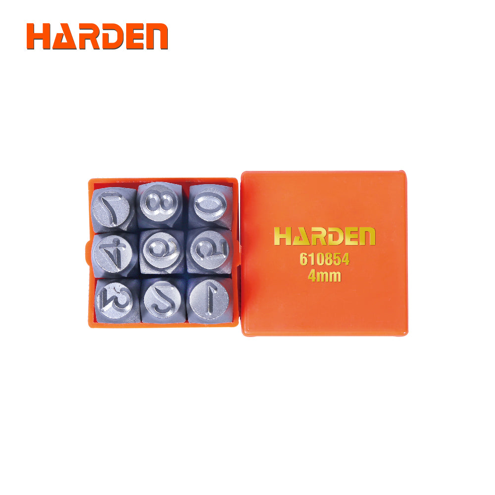 Harden 9Pcs Steel NumbersSize5mm