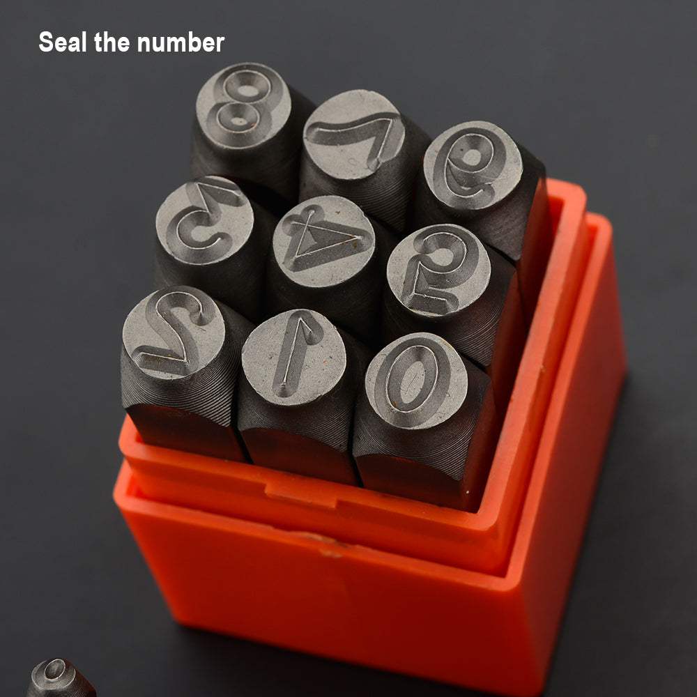 Harden 9Pcs Steel NumbersSize4mm