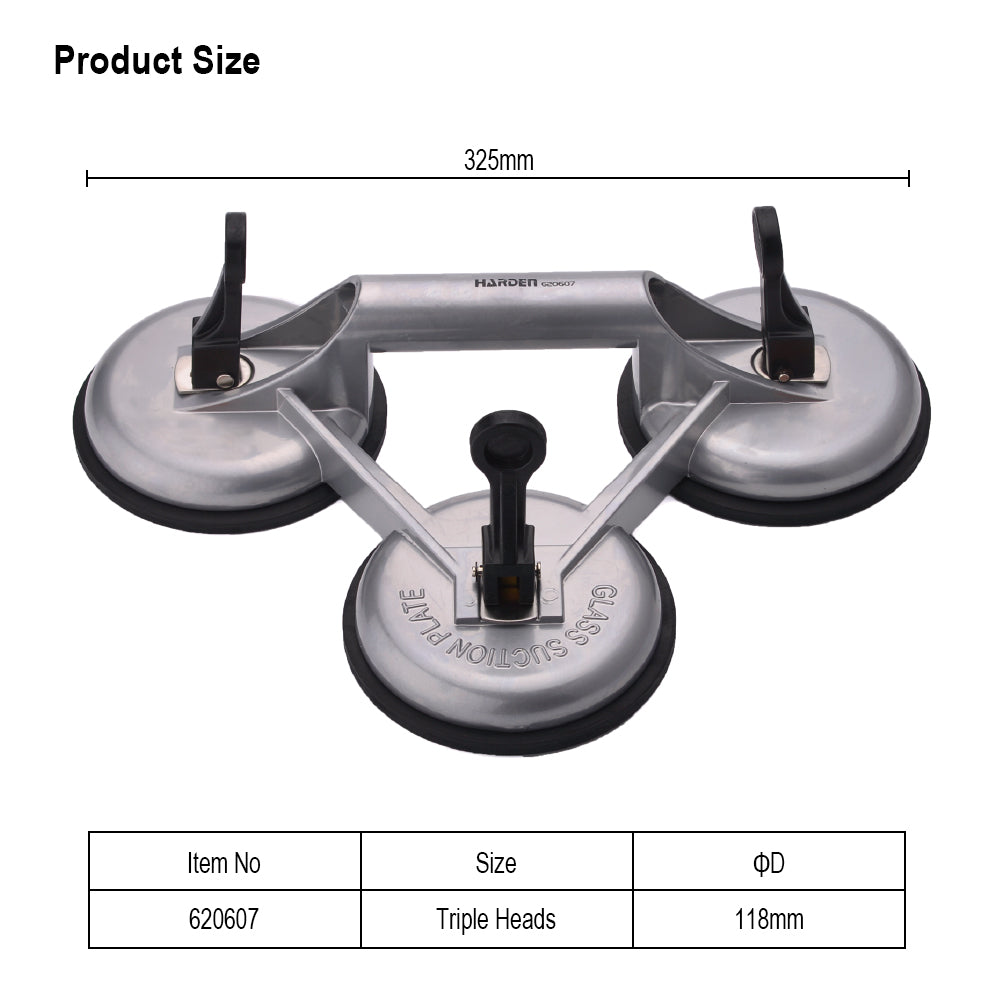 Harden Aluminum Alloy Triple Suction Lifter