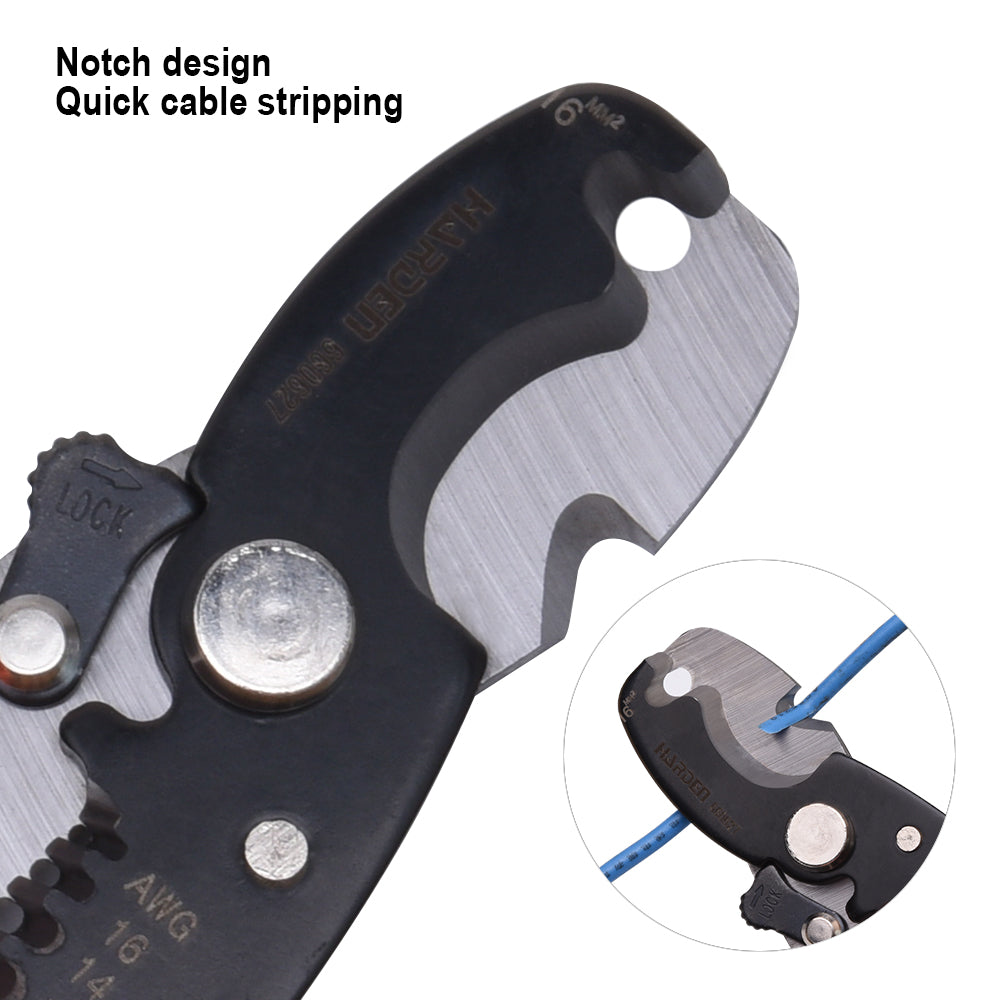 Harden Precise Stripping Knife Hole 8"