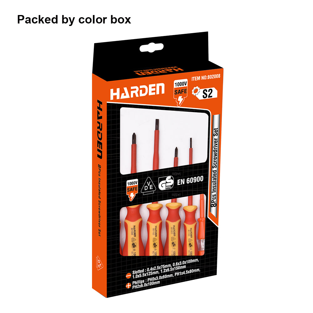 Harden 8Pcs Insulated Screwdrivers Set 802008