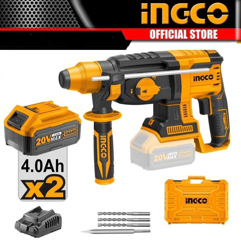 Ingco Cordless rotary hammer 20V CRHLI202287