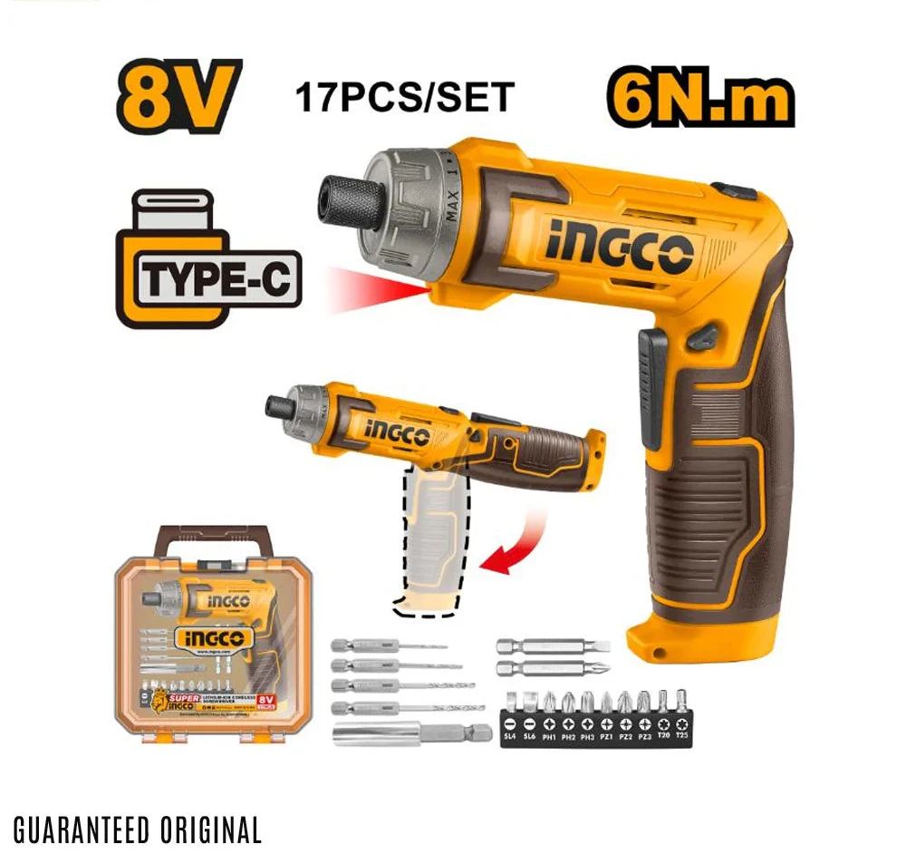 Ingco Cordless screwdriver 35mm CSDLI08025