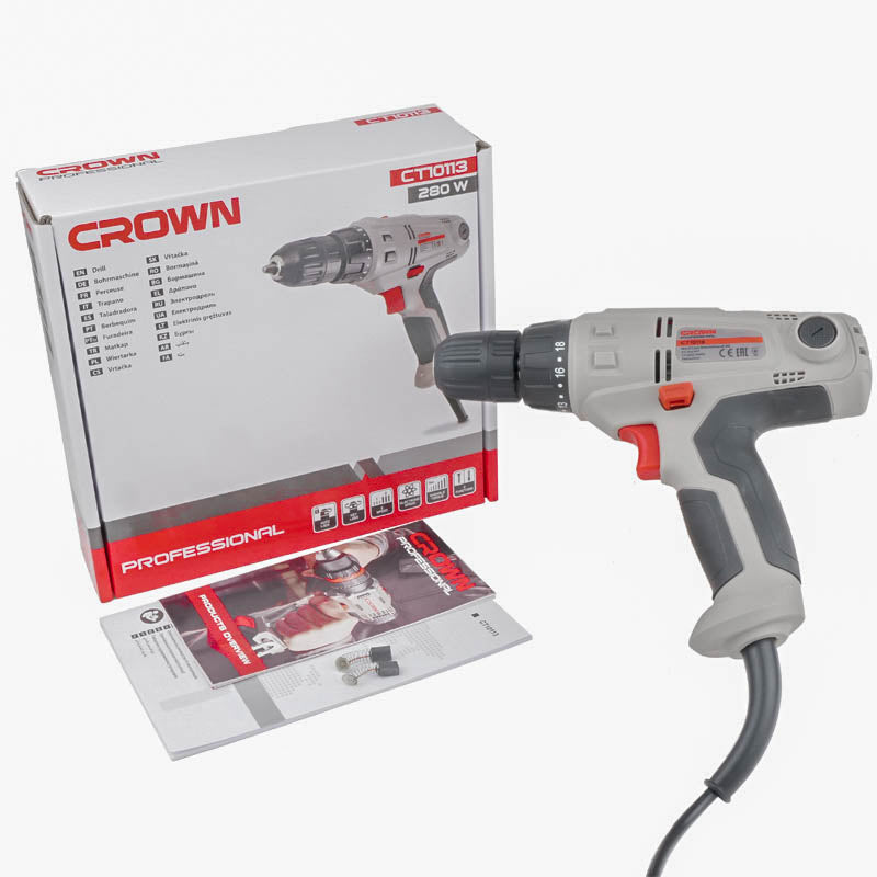 Crown Drill Machine 16/13mm 1050W