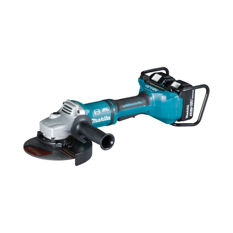 Makita Cordless Angle Grinder Two Batteries 7" 36v DGA700