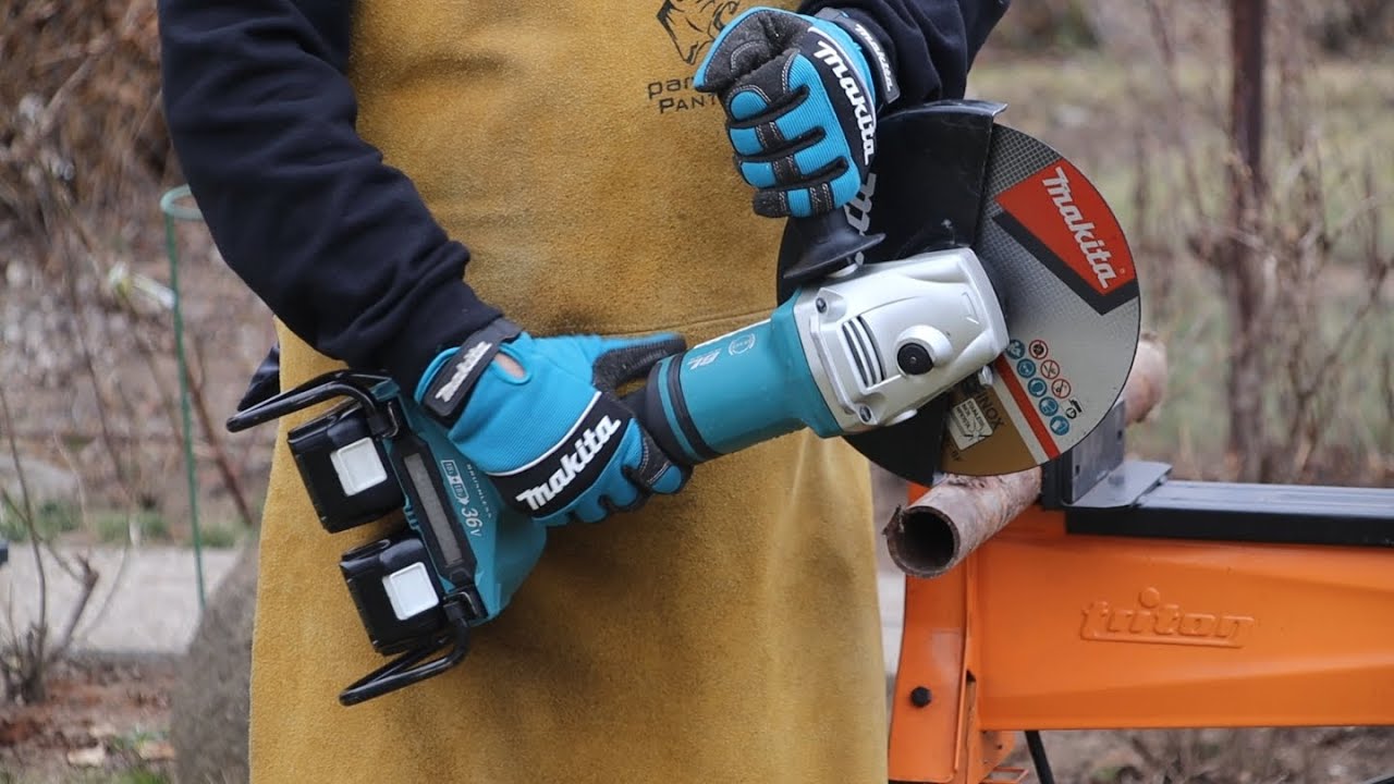 Makita Cordless Angle Grinder Two Batteries 9 36v DGA900