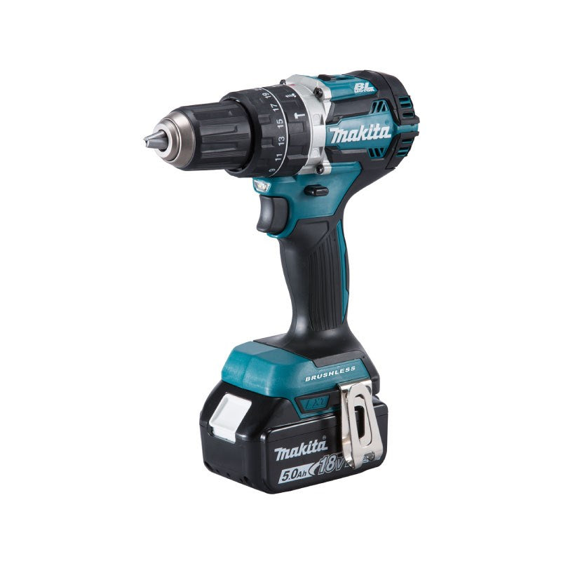 Makita Brushless Heavy Duty Compact Hammer Driver Drill 18V DHP484RTE