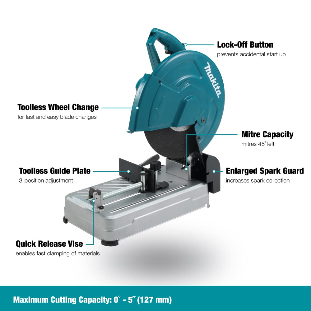 Makita Portable Cut-Off 2400W 14" LW1400