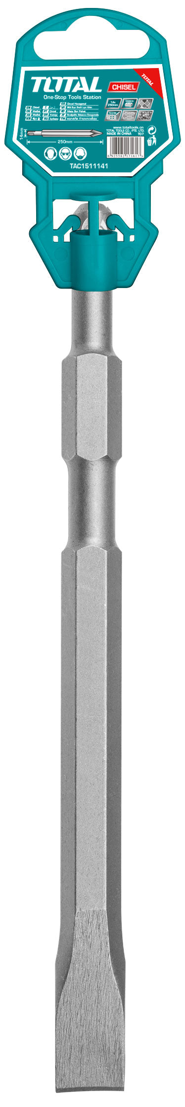 Total Hex chisel 17X280mm Flat TAC153172