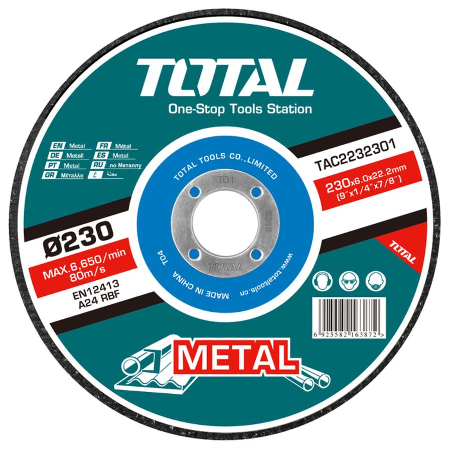 Total Abrasive metal grinding disc 9 Inch TAC2232301SA