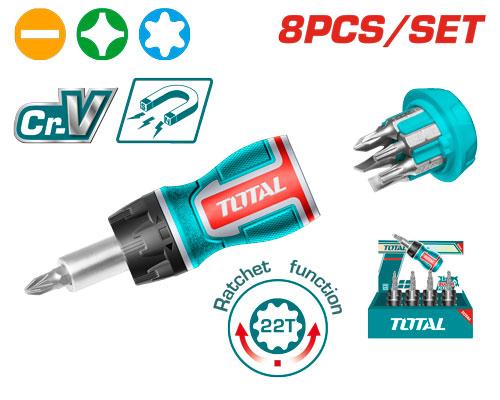 Total 8 IN 1  Stubby screwdriver set TACSDS1726