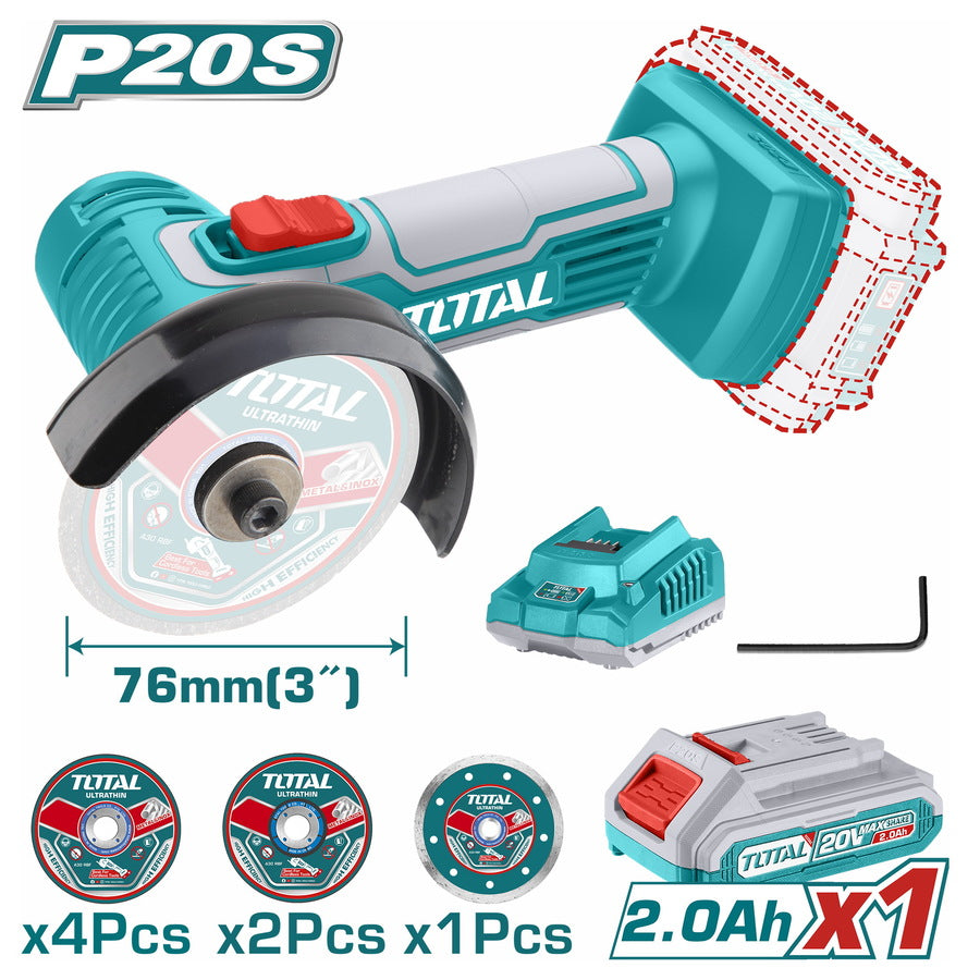 Total Lithium-Ion mini cut-off tool 20V TAGLI76012