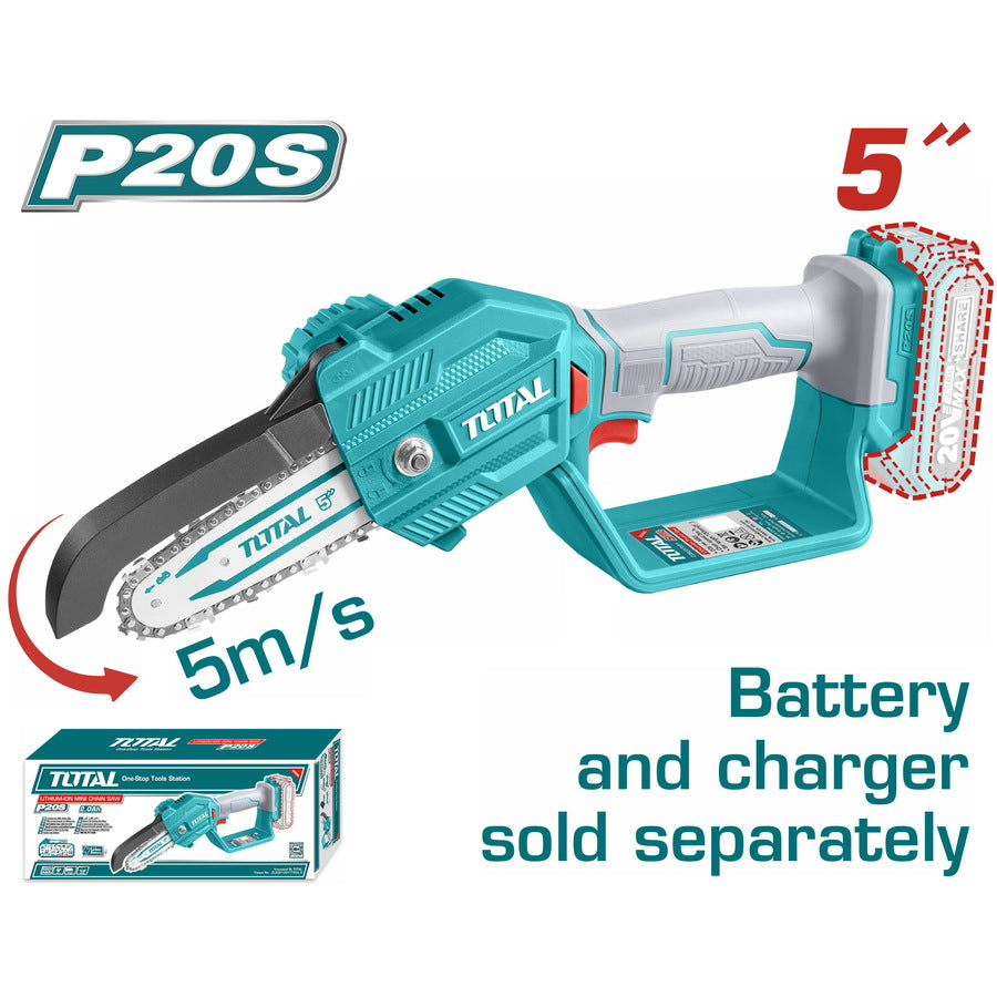 Total Cordless pruner saw 20V 5Inch TGSLI2058