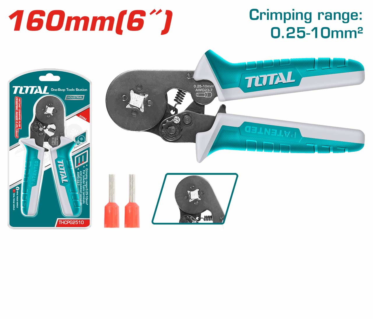 Total Ratchet crimping plier THCPG2510