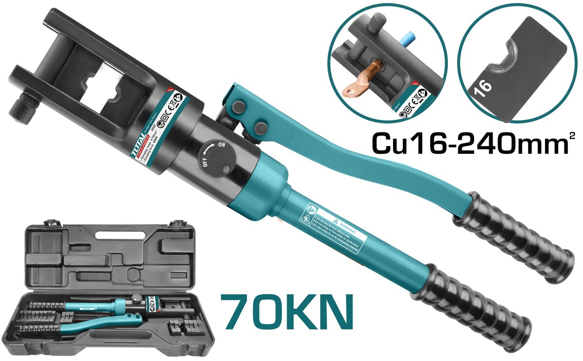 Total Hydraulic crimping tool 70Kn THCT0240