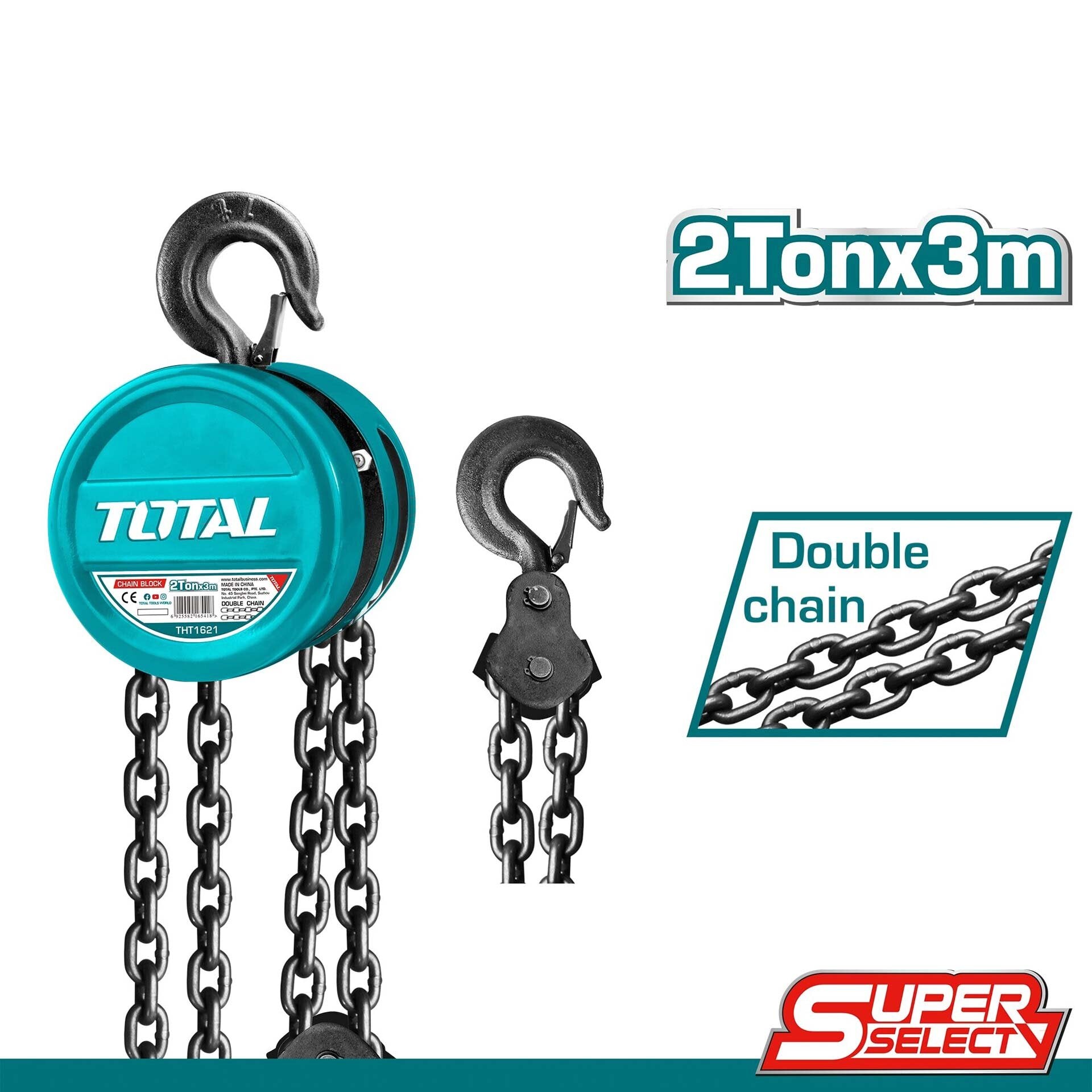 Total Chain block 2 Ton THT1621