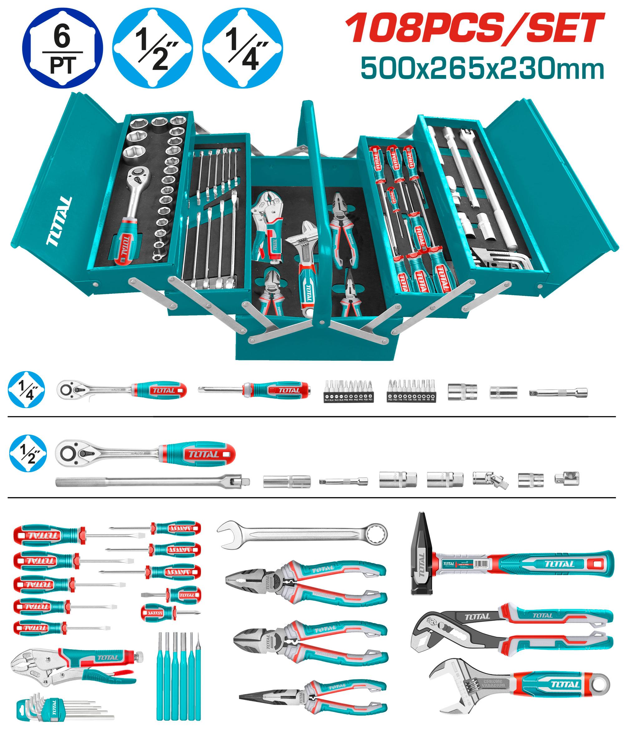 Total 108 Pcs tool chest set THTCS121081