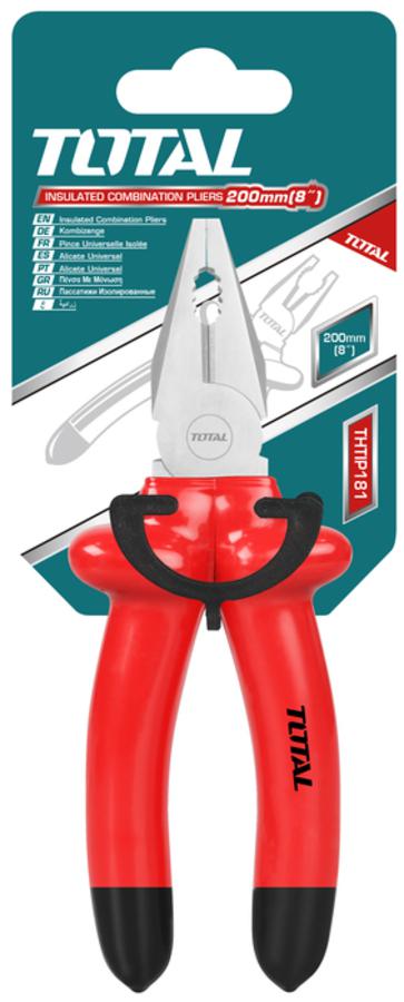 Total Insulated combination pliers 8" THTIP181