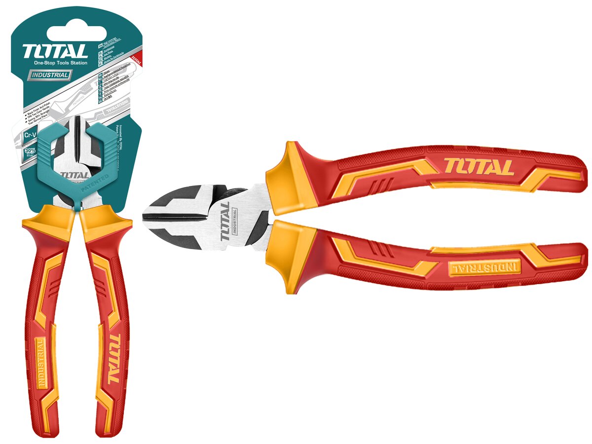 Total Insulated high leverage diagonal cutting pliers 6 Inch THTIP2261