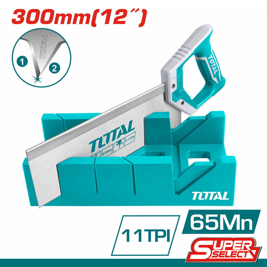 Total Mitre box and back saw set THTK591262