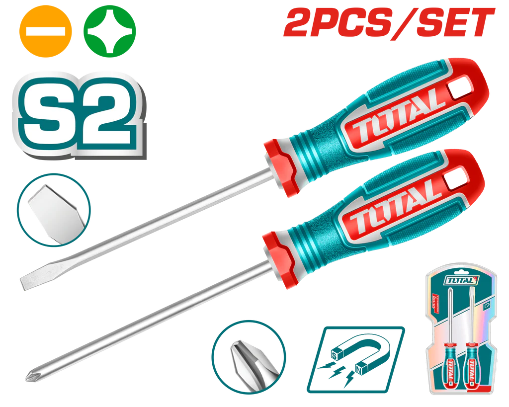 Total 2 Pcs screwdriver set TKSDS0226