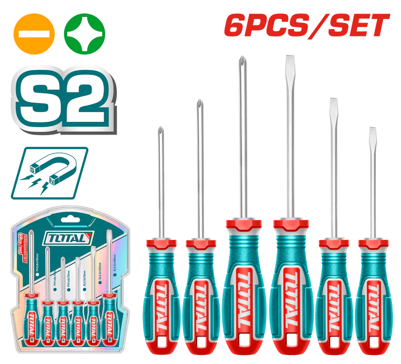 Total 6 Pcs screwdriver set TKSDS0626