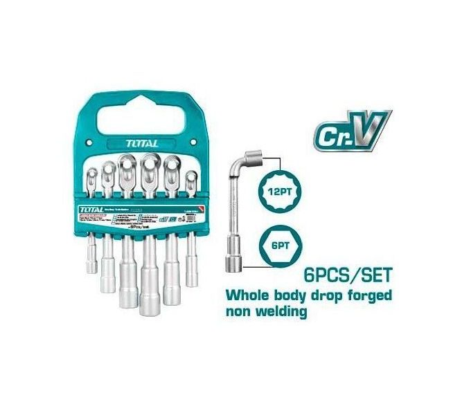 Total L-angled socket wrench set TLASWT0601