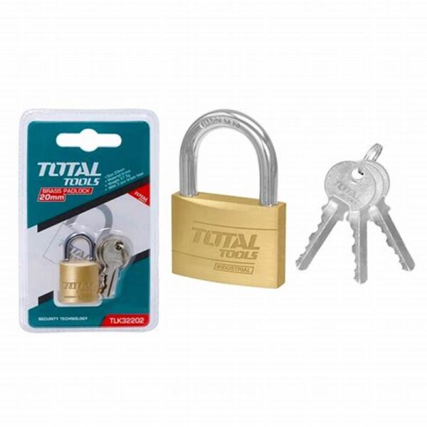 Total Heavy duty brass padlock 40g TLK32202