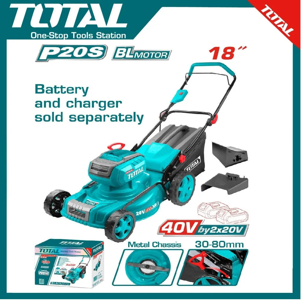 Total Cordless lawn mower 40V TLMLI20185