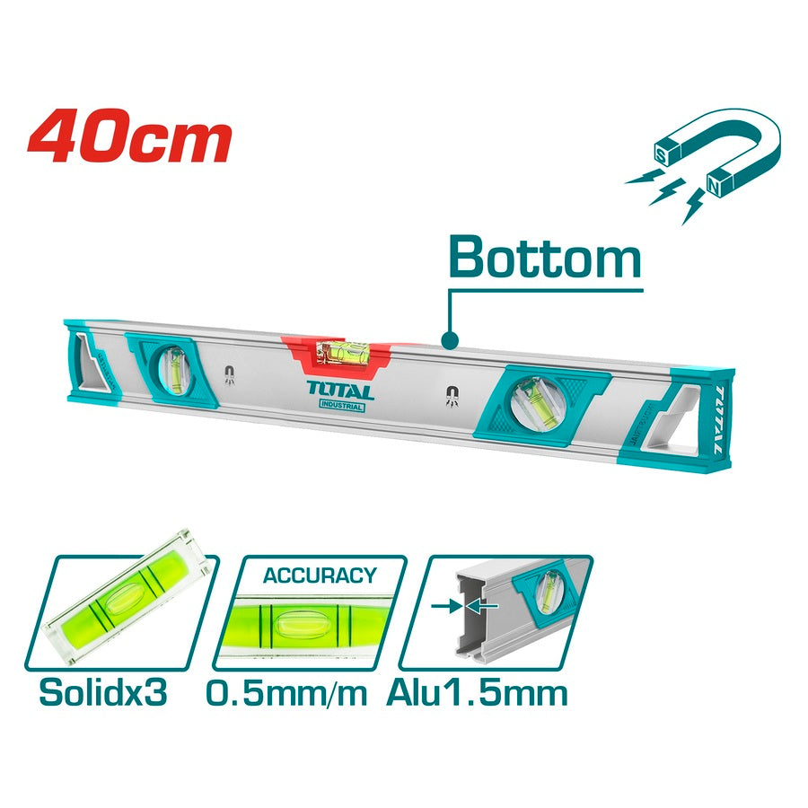 Total Spirit level with powerful magnets 40cm TMT24086M