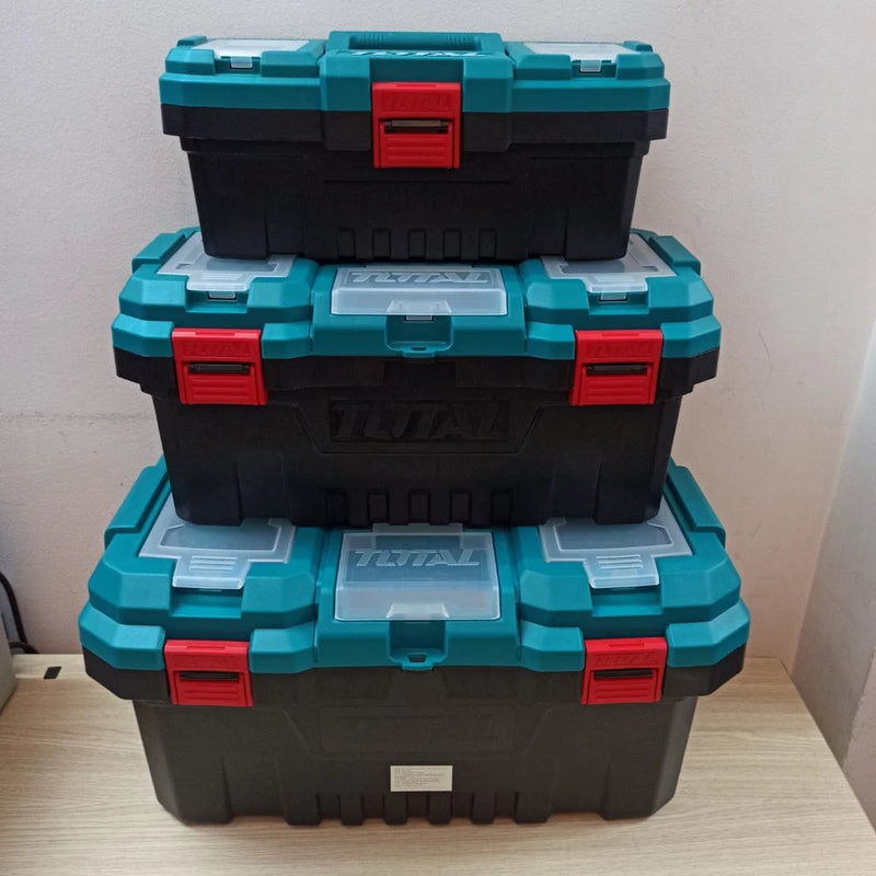 Total 3 Pcs plastic tool boxes set TPBXK0031