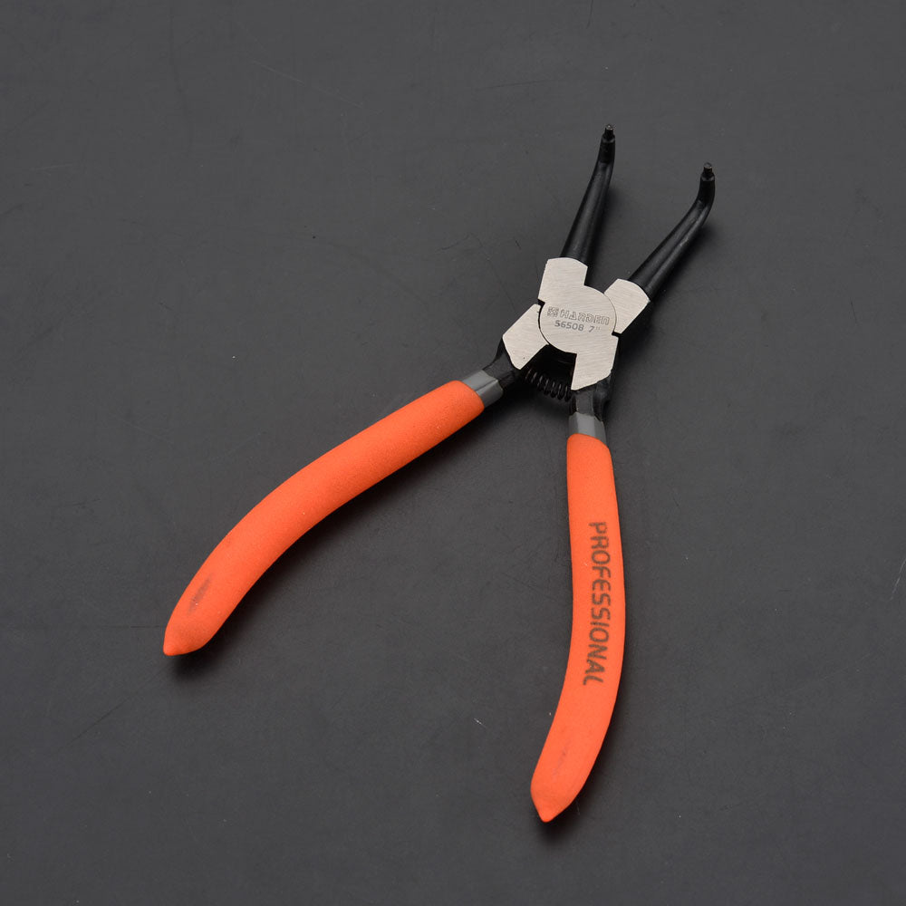 Harden Circlip Plier Internal Bent Jaw Size 7"