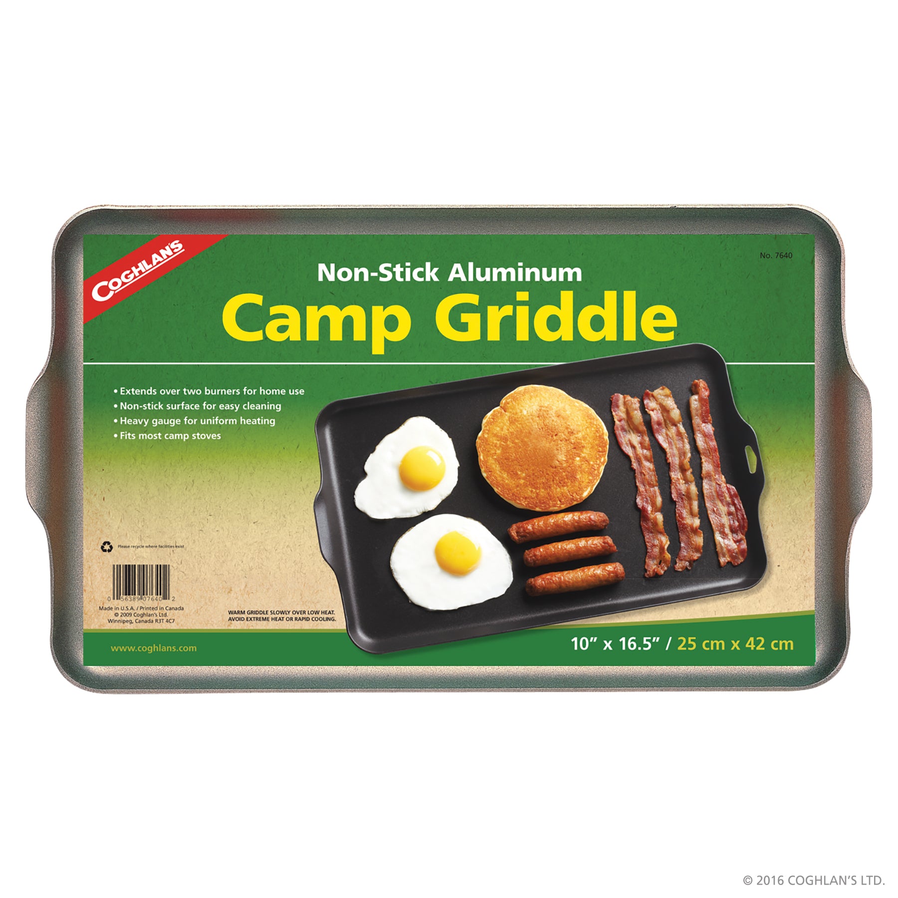 Aluminum Camp Griddle                                                                             Size 16-1/2‰۝ x 10‰۝ (41.9 cm x 25.4 cm)