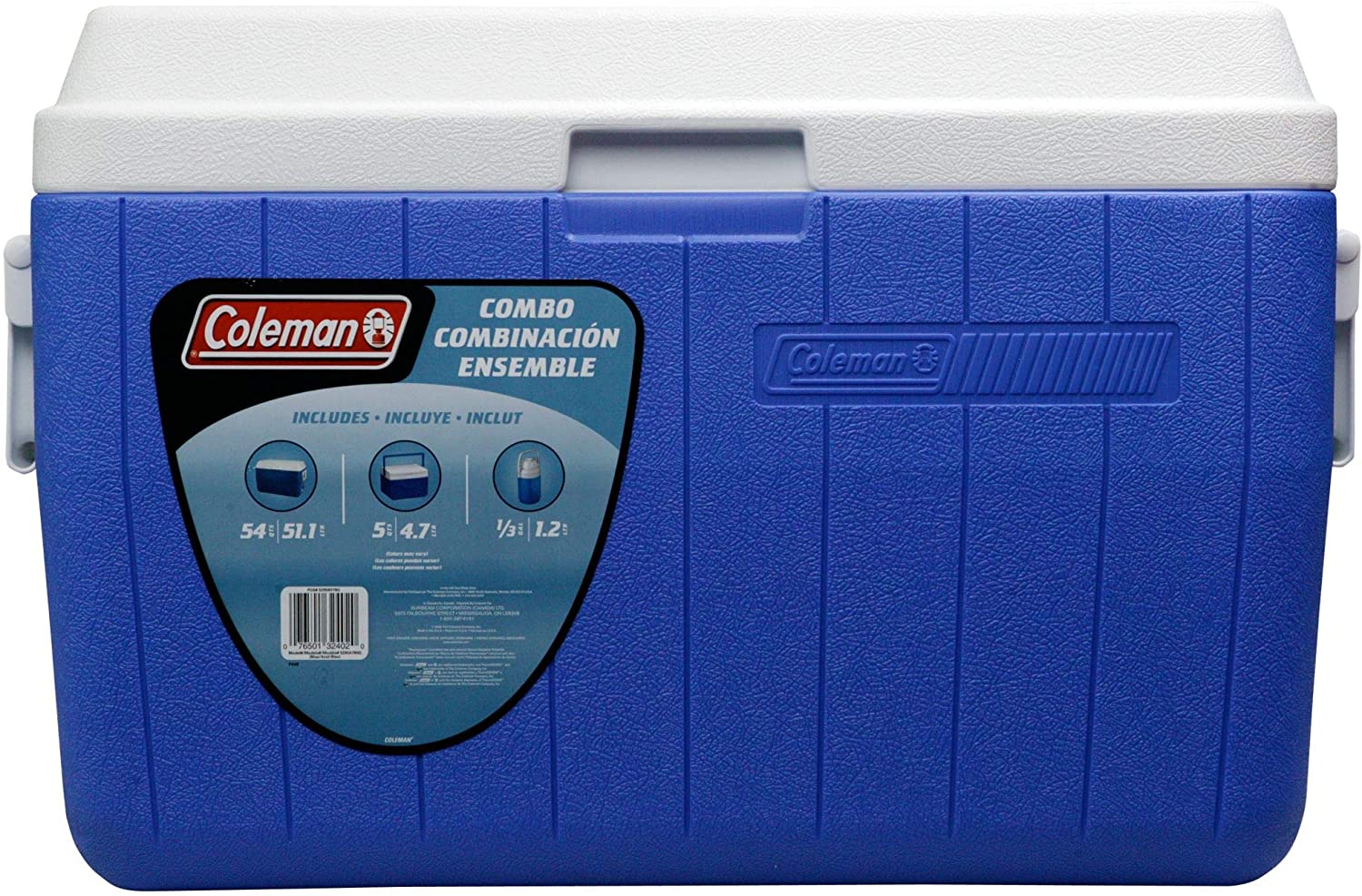 COLEMAN COOLER 54QT COMBO 5QT 1/3GAL BLU