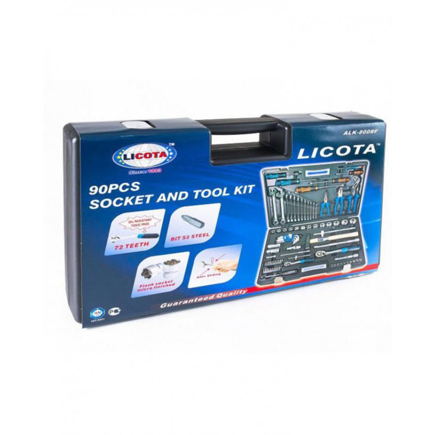 LICOTA MADE IN TAIWAN 90Pcs Socket and Tools Set