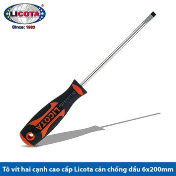 LICOTA MADE IN TAIWAN "-" HEAD SCREWDRIVER 6.5 X 200mm