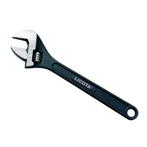 LICOTA MADE IN TAIWAN 18" ADJUSTABLE ANGLE WRENCH BLACK FINISH